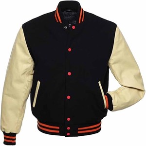 Varsity College <b>Jacket</b> Wholesale Blank Varsity <b>Jacket</b> Men Plain Letterman Satin Material <b>Jacket</b> for Men - Product Image 1