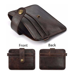 Cartera de Cuero para Hombre con Correa, Cartera con Cierre, Cartera Larga para Hombre, Bolsa para Teléfono Celular, Tarjetero, Venta al por Mayor - Product Image 1