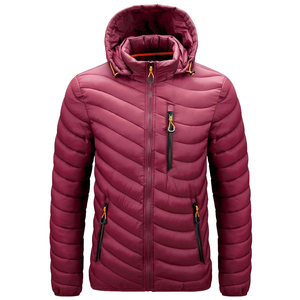 Chaqueta de Invierno Acolchada para Hombre, de Alta Calidad, con Cuello Alto y Bolsillos con Capucha, Tela de Lona, Precio de Fábrica, Buena Venta - Product Image 6