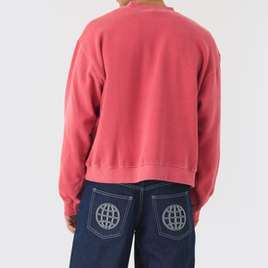 Sweat-shirts de sport oversize pour hommes, haute qualité, nouvelle collection, légers, vente en gros, unis ou imprimés - Product Image 4