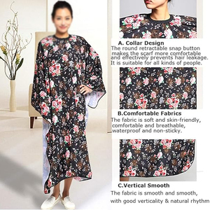 Capa de Peluquería de Primera Calidad Fabricada en Fábrica, Tela Suave, Cómoda, con Cuello Ajustable - Product Image 4