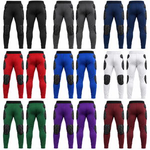 Custom Sublimated Soccer Goalkeeper <b>Padded</b> Pants Protective Football Goalie Training <b>Trousers</b> OEM ODM Private Label Teamwear - Product Image 2