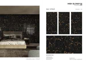 Carreaux de porcelaine contemporains à surface très brillante, dimensions 60x120cm, 600x1200mm, 24x48, pour espaces intérieurs de luxe - Product Image 5