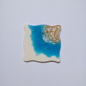 Posavasos de resina epoxi de Río de buena calidad de nuevo estilo exquisito y extravagante para precios directos de fábrica de color azul cielo - Product Image 5