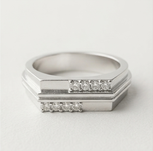 DIVYORO <b>STACKED</b> LINE <b>RING</b> - Product Image 1