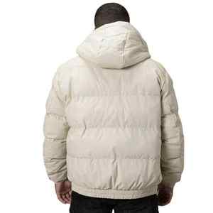 Veste matelassée à capuche pour homme, manteau d'hiver chaud et isolé, coupe-vent, vêtement d'extérieur matelassé avec logo brodé - Product Image 3