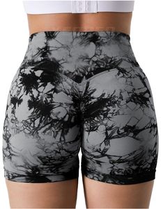 Custom Solid High Quality Mid Activewear Yoga Push <b>Shorts</b> Seamless Sportswear Gym Fitness <b>Scrunch</b> Amplify Contour Mesh Quick Dry - Product Image 6
