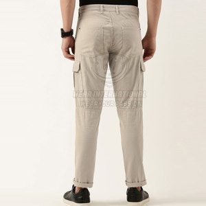 Private Label Men's Lightweight Casual Canvas Cargo Pants with Multi Pockets Breathable & Quick Dry - Product Image 3