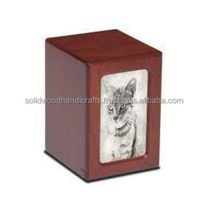 Urne en bois pour cendres d'animaux de compagnie, urnes funéraires en bois pour cendres de chat et de chien, urnes commémoratives à bas prix - Product Image 1