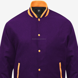 Veste d'université noire en pure laine pour hommes pour l'hiver Corps complet en laine/polyester Shell Denim Tissu bouffant imprimé enduit - Product Image 3