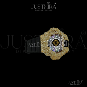 นาฬิกาสปอร์ตหรูหรา Justhira Unisex VVS Moissanite แบบสั่งทำพิเศษ พรีเมียม ประดับเพชร กันน้ำ 10BAR สายหนังสีดำ ราคาโรงงาน - Product Image 2