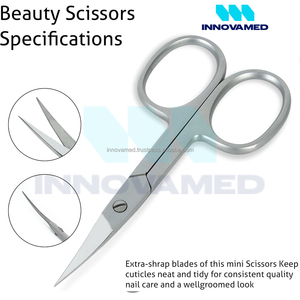 Ciseaux à cuticules russes en acier inoxydable, droits et pointus, de haute qualité, design élégant, longue durée de vie, pointe durable - Product Image 4