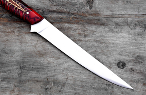 มีดแล่เนื้อปลา Burraq แบบสั่งทำพิเศษ หนา 3.0 มม. ใบมีดสแตนเลส ขนาด 9 นิ้ว ปลอดภัยสำหรับเครื่องล้างจาน พร้อมซองหนัง - Product Image 5