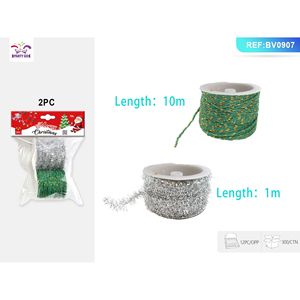 Fili Metallici Lussuosi per Maglieria Natalizia con Filo d'Oro in Cotone - per Decorazioni Festive - Product Image 2