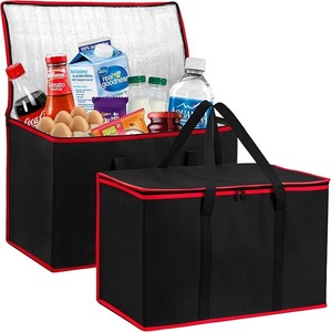 Bolsas de Compras Reutilizables Aisladas, Bolsa de Reparto y Catering para Alimentos Calientes y Fríos, Bolsa Térmica Plegable para Doordash - Product Image 5
