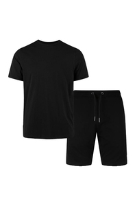 Custom Logo Blank Breathable Summer <b>Set</b> Cotton Street Wear Vintage Luxury Oversized Drop Shoulder T-shirt <b>Set</b> Men Plain <b>Sets</b> - Product Image 1