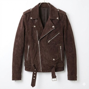 Veste en cuir pour motard homme, protectrice, durable, élégante, vêtements de motard tendance, qualité supérieure, tenue d'hiver - Product Image 1