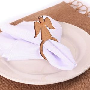 Colección de Anillos para Servilletas de Madera Básicos con Acabado Lavado para Bodas y Otras Ocasiones, Colección Hecha a Mano - Product Image 5