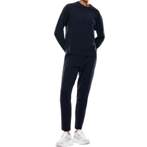 Midweight Winter Men's Solid Hip Hop Tracksuit Set Full <b>Zip</b> <b>Hooded</b> Top and Sweatpants for Workout and Recreation - Product Image 2