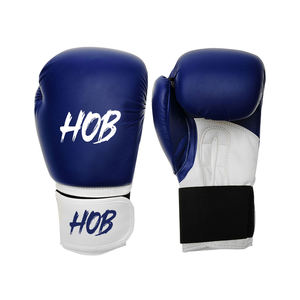 Gants de boxe d'entraînement en cuir neufs de haute qualité, logo personnalisé, fermeture auto-agrippante, doigts entièrement couverts, gants de boxe de haute qualité - Product Image 4
