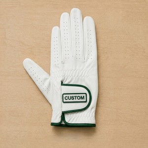 Gant de golf et de cyclisme personnalisé pour la main gauche, en PU, anti-UV, avec fentes pour les doigts, respirant, fermeture auto-agrippante, unisexe, pour le sport - Product Image 4