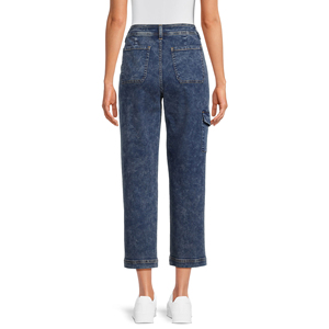 Pantalones de Mezclilla de Cintura Alta para Mujer, Pantalones Casuales con Bolsillos, Estilo Urbano, de Alta Calidad - Product Image 6