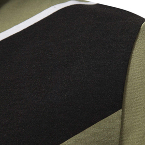 Polo de Manga Corta para Hombre con Bloques de Color, Patrón Geométrico, Tejido Informal, Corte Regular - Product Image 4