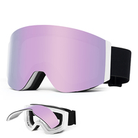 Masques de ski à visière relevable, lunettes de sport d'hiver OEM, lunettes de soleil de ski, coussinets en éponge amovibles, lunettes de sécurité pour snowboard, fabrication sur mesure