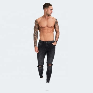 PIHA SPORTS Mens Crosshatch <b>Classic</b> Straight Leg Regular Fit Stylish Denim Jeans Spandex Material Button Fly Autumn All Waist - Product Image 4