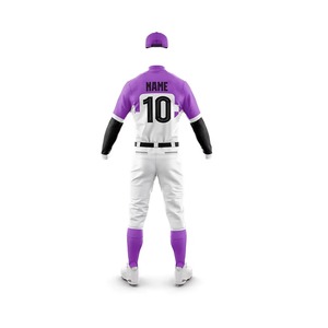 Tenue de baseball en polyester, kit de sport haut de gamme, fabricant OEM, broderie de logo personnalisée, exportateur de vêtements de sport - Product Image 3