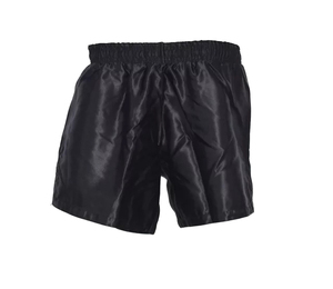 AL SWANS INTERNATIONAL Short de boxe noir pour homme en Spandex extensible, ajusté, durable, sans coutures, respirant, pour arts martiaux - Product Image 2