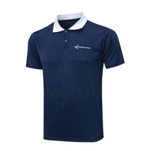 DAIZEN STAR INTERNATIONAL Men's Teal Short Sleeve for Shirt Solid Color Embroidered Logo Breathable Casual Jersey Fabric - Product Image 4