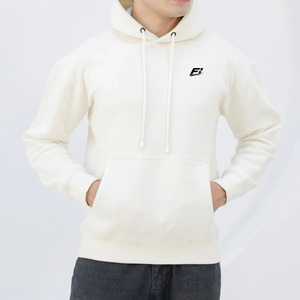 Vente en gros de sweats à capuche courts épais en tissu lourd, style streetwear, à épaules tombantes, avec impression personnalisée et broderie, pour usine de vêtements - Product Image 1