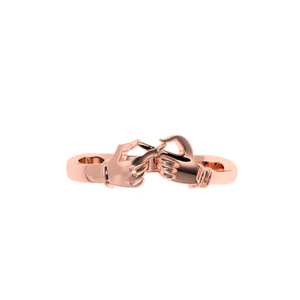 Anillo Solitaire Kart de Oro de 14K con Incrustaciones, Anillo de Promesa Irrompible, Oro Amarillo, Talla 5, 0.56g de Elegancia - Product Image 2