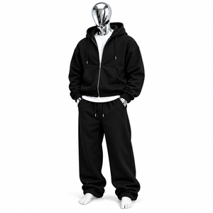 Conjunto Deportivo Unisex Personalizable en Color, con Capucha, Manga Larga, Cordón Ajustable, Estilo Deportivo para Adultos, Temporada de Otoño, en Venta - Product Image 3