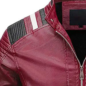 Chaqueta de invierno de cuero para hombre, a prueba de viento, de nueva moda, fabricada directamente en fábrica, al por mayor, con estampado de logotipo, para unisex. - Product Image 5