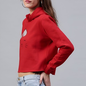 Sudadera Corta para Mujer, Diseño Personalizado, Precio Accesible, Secado Rápido, Estilo Moderno, Look Clásico, Venta Caliente - Product Image 2