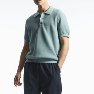 Camiseta de Golf de Manga Corta para Hombre de Alta Calidad, Diseño Personalizado OEM, Sublimación, Secado Rápido, Tejido Transpirable con Estampado - Product Image 1