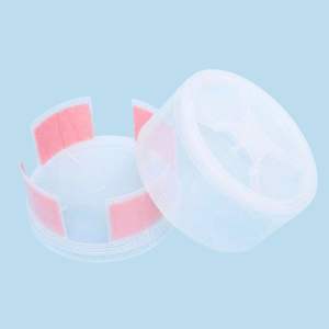 Boîte à pièces quatre compartiments en forme de gaufre 8" x 3" noire - Product Image 4