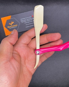 Rasoir manuel à lame droite professionnel en acier inoxydable, rasoir pliable pour barbe avec lame de sécurité - Product Image 2