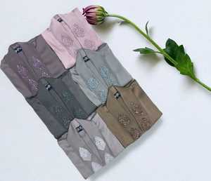 Robe musulmane de haute qualité, de créateur, pour soirée, avec broderie de feuilles faite à la main, burqa, foulard islamique, dupatta, abaya de luxe, hijab droit. - Product Image 3