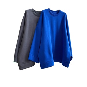 Sudadera Holgada de Alta Calidad 100% Algodón para Hombre, Informal, de Invierno, con Capucha, de Tela de Felpa, Estampado Personalizado, Liso Teñido - Product Image 1