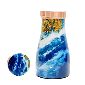 Fabricant en gros de bouteilles d'eau en métal, carafes en cuivre pur pour chambre, articles de boisson et de stockage, impressions personnalisées - Product Image 1