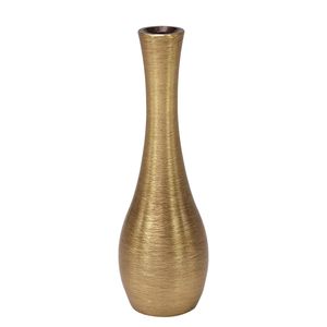 Juego de Jarrones de Metal Dorado Mate de Lujo, Hechos a Mano, Modernos, Minimalistas, Decorativos para Bodas, Florero Individual Elegante para Mesa - Product Image 4