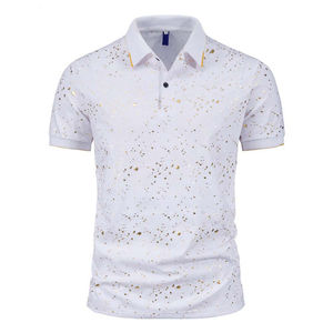 Polos de Golf Personalizados con Logotipo, Casuales, de Secado Rápido, Manga Corta, Ligeros, Transpirables y sin Cuello para Hombre - Product Image 4