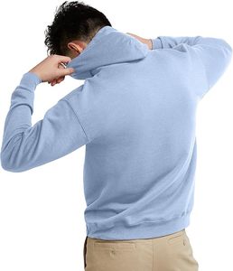 Sudadera con capucha esencial para el día a día para hombre, cómoda y de corte relajado, con bolsillo frontal - Product Image 3