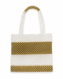 Pochette de soirée pour femme en perles, motif à pois multicolores, avec poignée unique, idéale pour mariage et fête - Product Image 2