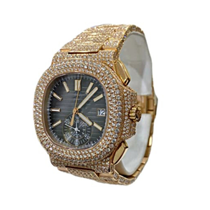 Venta al por mayor de relojes de lujo Moissanite | VVS Iced Out Skeleton Presidential Diamond Tester - Product Image 5