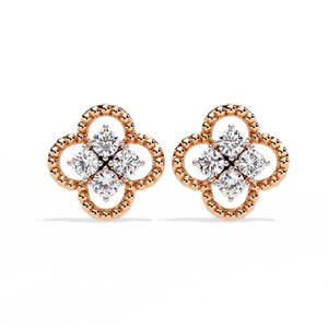Crown <b>Pearl</b> <b>Diamond</b> Drop <b>Earrings</b> – South Sea <b>Pearl</b> CVD Lab <b>Diamond</b> 10K 14K 18K Solid Two Tone Gold Clip Studs - Product Image 1