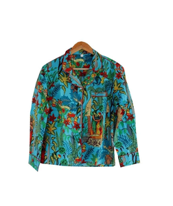 Camisones de Mujer con Estampado Animal de Naaz Textile, Ropa de Dormir Informal de Verano, Suave y Transpirable, 100% Algodón, Largo hasta la Rodilla - Product Image 4